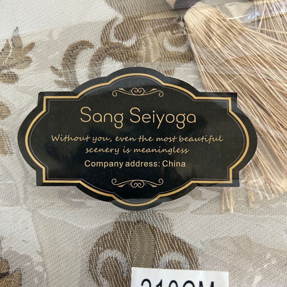 Sang Seiyoga Table Runner 13x82 with Tasssels